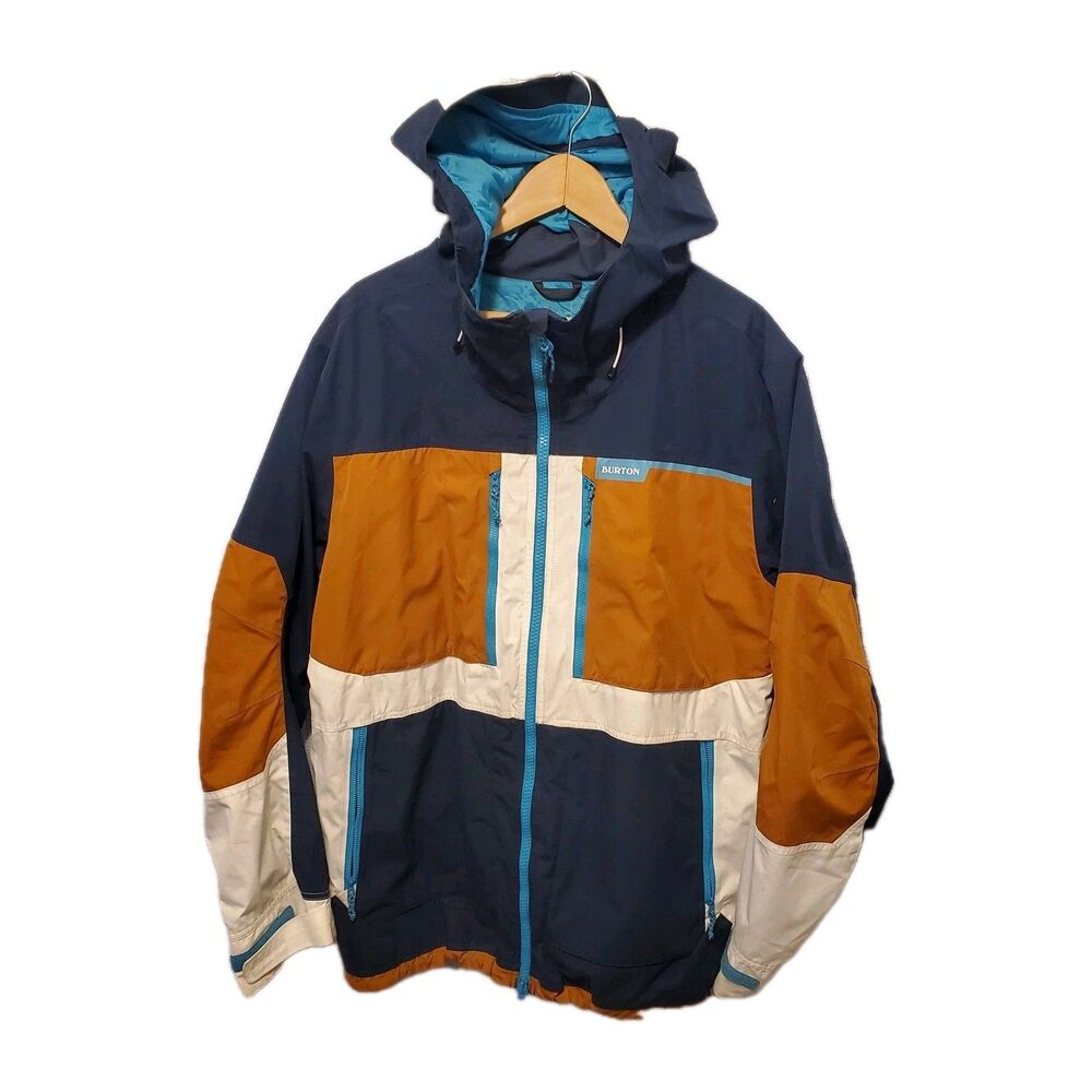 Burton Frostner Jacket Ski Winter Waterproof Snow Snowboard Mens XL Colorblock